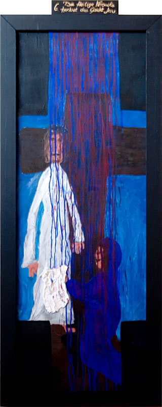 Die Heilige Veronika trocknet das Gesicht Jesu