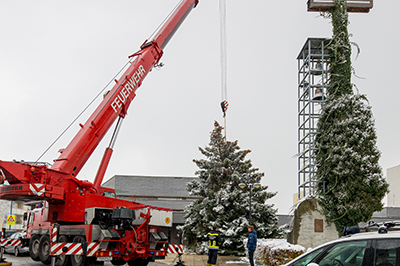Christbaum für die Freiwillige Feuerwehr Krems